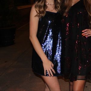 Free People Sequin mini dress